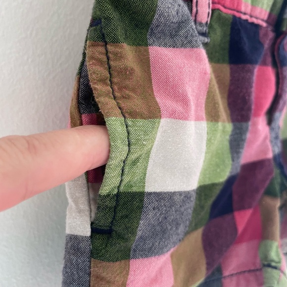 4/$20💥3M Gap Adorable Plaid Woven Cotton Twill Shorts, Comfy Waistband, Pockets - Picture 5 of 15